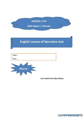 Narrative text SMA x