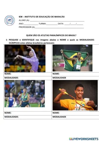 LISTA ATLETAS OLIMPIADAS 