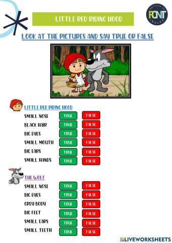 Little red riding hood