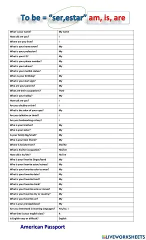 To be questions. Amerpassport