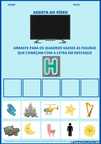 Letra H - método fônico