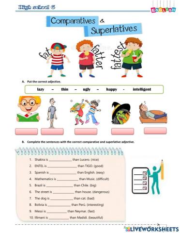 Comparative adjectives