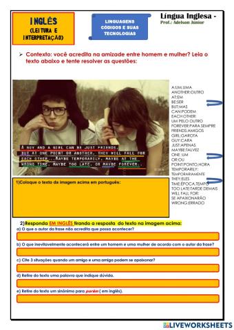 Leitura e interpretação de texto