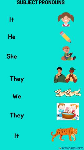 Subject pronouns