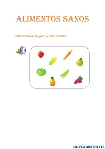 Frutas y vegetales
