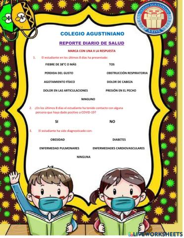 Reporte diario de salud