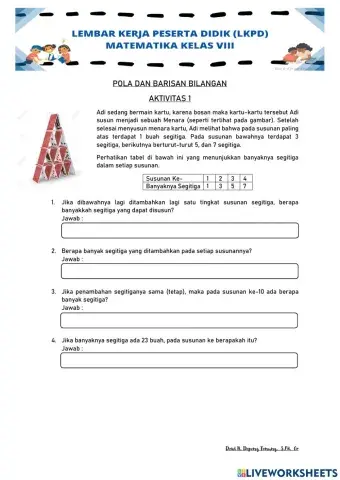 Pola dan Barisan Bilangan