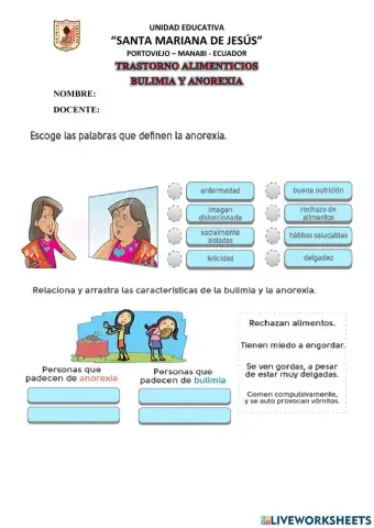 Bulimia y anorexia