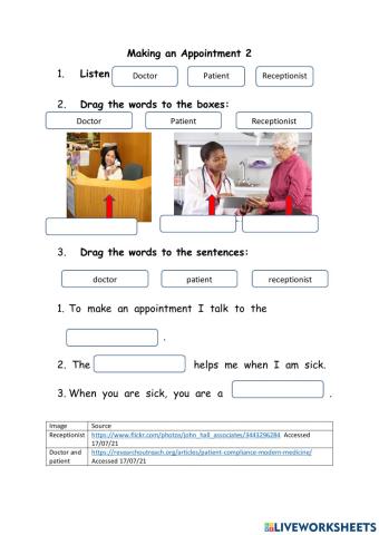 Making an appointment 2