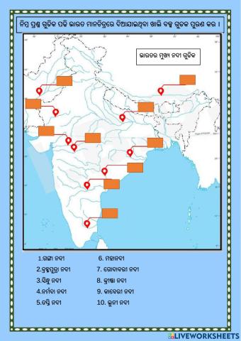 Rivers of India Odia medium