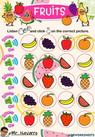 Fruits (Listen and click)