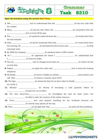 Spotlight 8 Task 8310