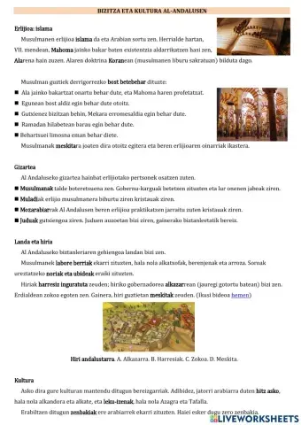Bizitza eta kultura Al-Andalusen