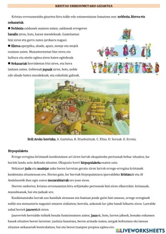 Kristau erresumetako gizartea