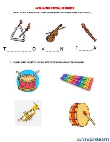 Sonidos graves y agudos