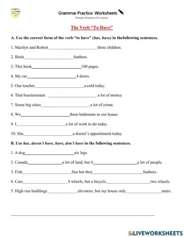 Simple Present Have-Has