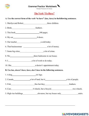 Simple Present Have-Has