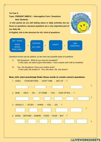 My Daily Routine: Questions