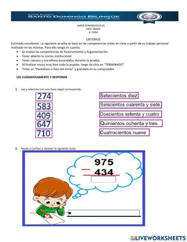 Números tres cifras