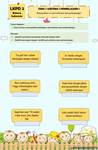 Pertumbuhan dan perkembangan