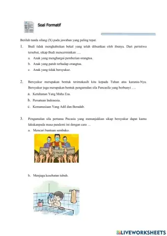 Soal Tema 1 Subtema 1 Pembelajaran 5