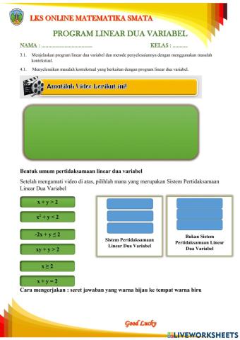 Program linear dua variabel