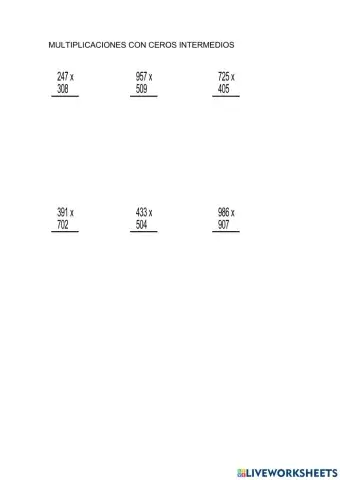 Multiplicacion ceros intermedios