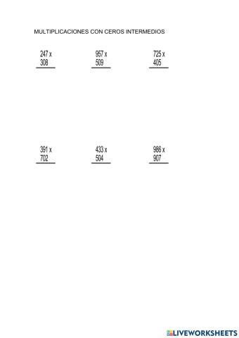 Multiplicacion ceros intermedios