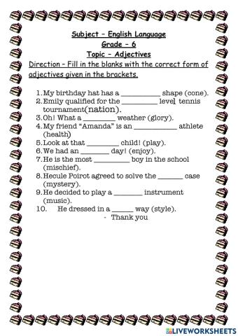 Adjectives