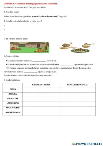 Neolitoko galdetegia