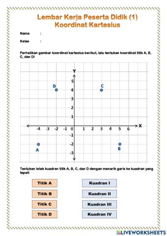 LKPD 1 Koordinat Kartesius