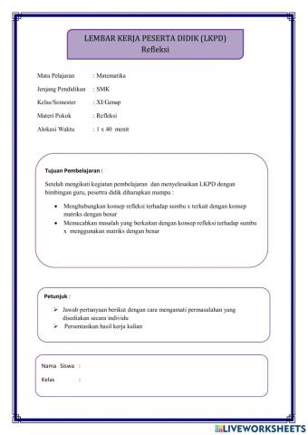 LKPD Refleksi