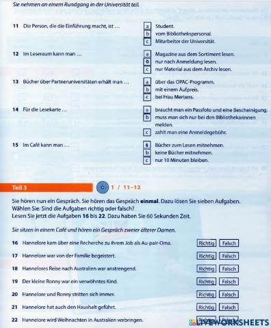 Prüfungsvorbereitung