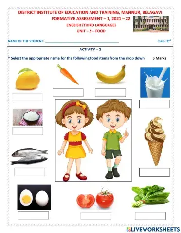 2nd U2 Food A2 Dropdown