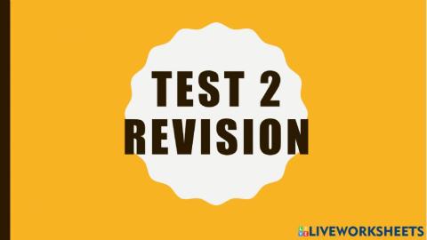 Assessment 2 Revision 2021