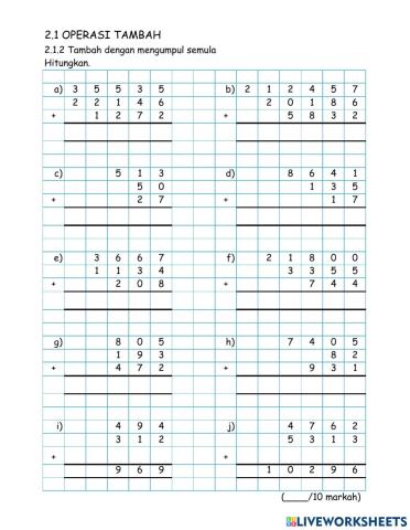 Tambah Mengumpul Semula Berturut