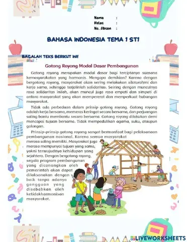 Bahasa Indonesia Tema 1 Subtema 1