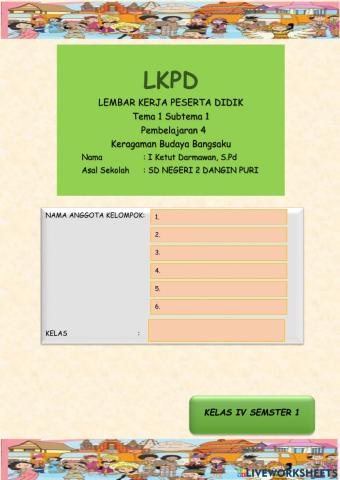 Kelas 4 tema 1 subtema 1 pembelajaran 4