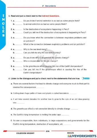 Unidad 5 - inglés 4°