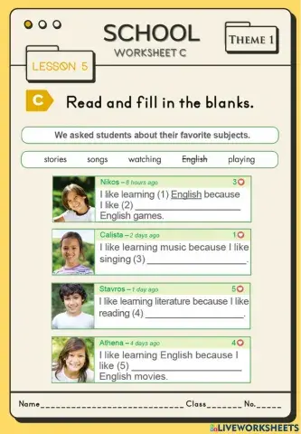 Theme1 Lesson 5 C and D