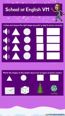 School of english VM - SHAPES - KINDERGARTEN