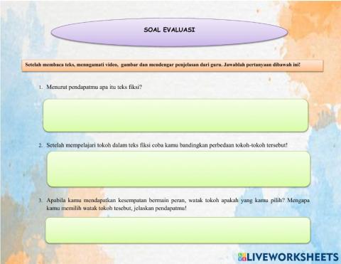 Soal evaluasi