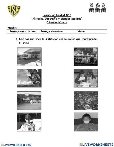 Historia y Geografia-Evaluacion Unidad-2