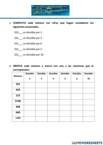 Criterio de divisibilidad