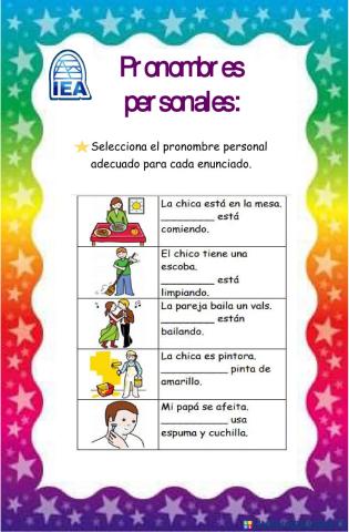 Pronombre personales