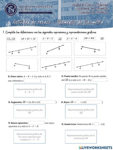 Repaso - Elementos de Geometría