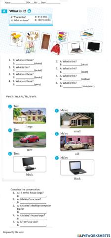 Describing things unit review