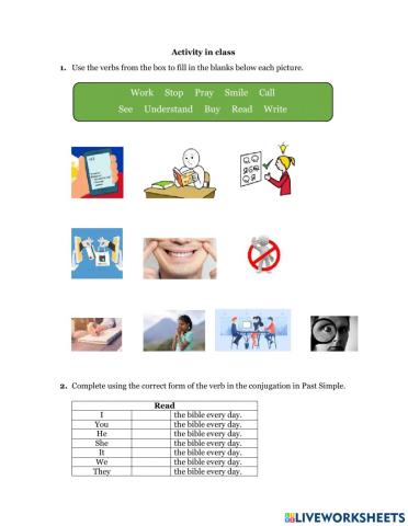 Past Simple exercise