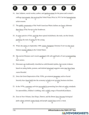 Toefl ITP Written English CH5