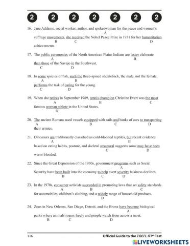 Toefl ITP Written English CH5